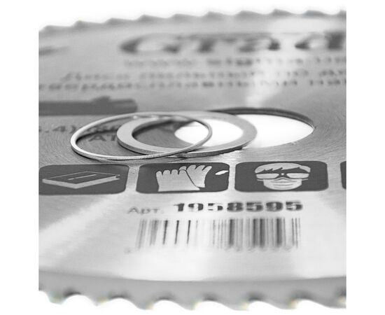 Диск пильный Grad по дереву с твердосплавными напайками Ø230×32(30;25.4)×80Т, 6000об/мин (1958595), изображение 3 Диск пильный Grad по дереву с твердосплавными напайками Ø230×32(30;25.4)×80Т, 6000об/мин (1958595), изображение 3