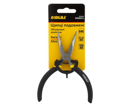Плоскогубцы Sigma длинногубцы изогнутые 125мм обрезиненные рукоятки Mini (4356311), изображение 3 Плоскогубцы Sigma длинногубцы изогнутые 125мм обрезиненные рукоятки Mini (4356311), изображение 3