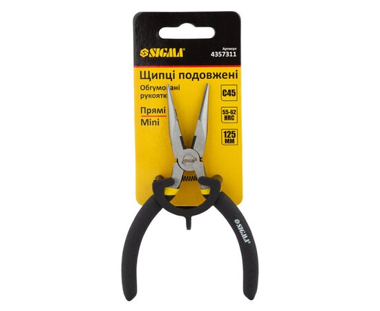 Плоскогубцы Sigma длинногубцы прямые 125мм обрезиненные рукоятки Mini (4357311), изображение 3 Плоскогубцы Sigma длинногубцы прямые 125мм обрезиненные рукоятки Mini (4357311), изображение 3