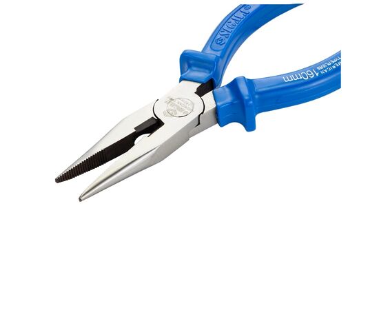 Плоскогубцы Sigma длинногубцы прямые 160мм синие (4357161), изображение 8 Плоскогубцы Sigma длинногубцы прямые 160мм синие (4357161), изображение 8