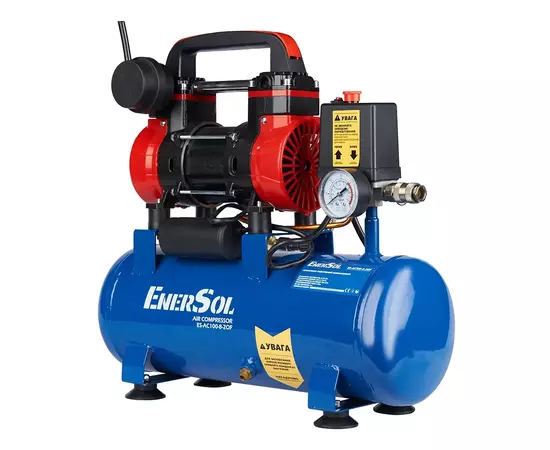 Компрессор Enersol ES-AC100-8-2OF, 100 л/мин, 0.75 кВт (ES-AC100-8-2OF), изображение 2 Компрессор Enersol ES-AC100-8-2OF, 100 л/мин, 0.75 кВт (ES-AC100-8-2OF), изображение 2
