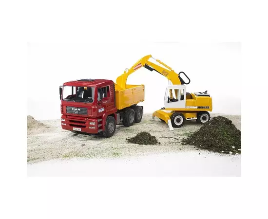 Спецтехника Bruder Грузовик МАN TGA и экскаватор Liebherr 1:16 (02751), изображение 3 Спецтехника Bruder Грузовик МАN TGA и экскаватор Liebherr 1:16 (02751), изображение 3