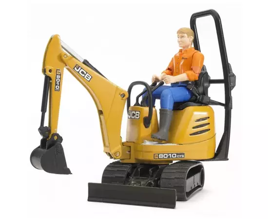 Спецтехника Bruder Мини-экскаватор CAT с фигуркой (62002), изображение 2 Спецтехника Bruder Мини-экскаватор CAT с фигуркой (62002), изображение 2