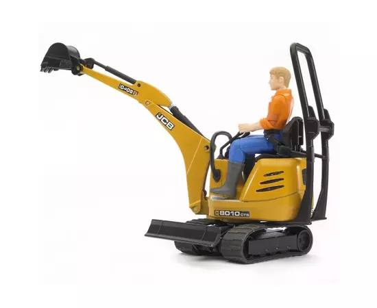 Спецтехника Bruder Мини-экскаватор CAT с фигуркой (62002), изображение 3 Спецтехника Bruder Мини-экскаватор CAT с фигуркой (62002), изображение 3