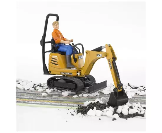 Спецтехника Bruder Мини-экскаватор CAT с фигуркой (62002), изображение 5 Спецтехника Bruder Мини-экскаватор CAT с фигуркой (62002), изображение 5