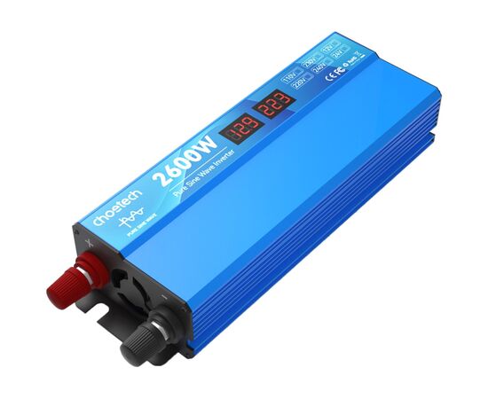 Автомобильный инвертор Choetech 12/220V 1300Вт, чистая синусоида (CJ2600Q-V2), изображение 3 Автомобильный инвертор Choetech 12/220V 1300Вт, чистая синусоида (CJ2600Q-V2), изображение 3