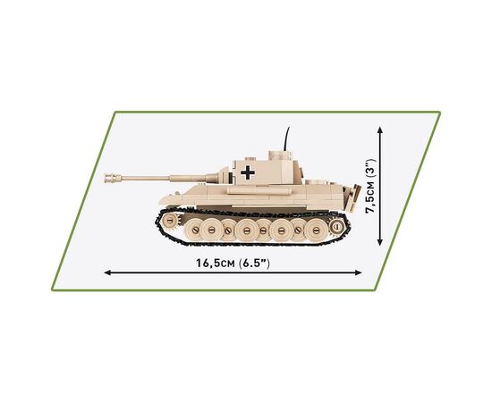 Конструктор Cobi Вторая Мировая Война Танк Panzer V Пантера, 298 деталей (COBI-2713), изображение 5 Конструктор Cobi Вторая Мировая Война Танк Panzer V Пантера, 298 деталей (COBI-2713), изображение 5