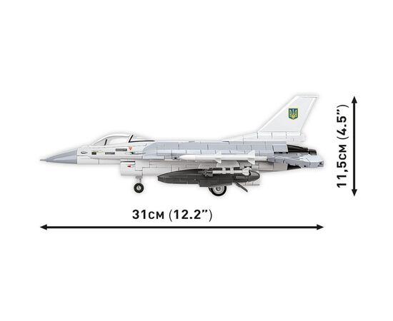 Конструктор Cobi Самолет F-16C Fighting Falcon (UA), 500 деталей (COBI-5893), изображение 7 Конструктор Cobi Самолет F-16C Fighting Falcon (UA), 500 деталей (COBI-5893), изображение 7