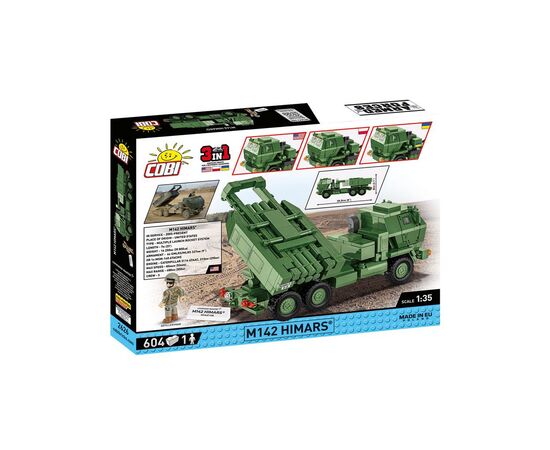 Конструктор Cobi РСЗО Himars M142 (UA/PL/US), 604 детали (COBI-2626), изображение 6 Конструктор Cobi РСЗО Himars M142 (UA/PL/US), 604 детали (COBI-2626), изображение 6
