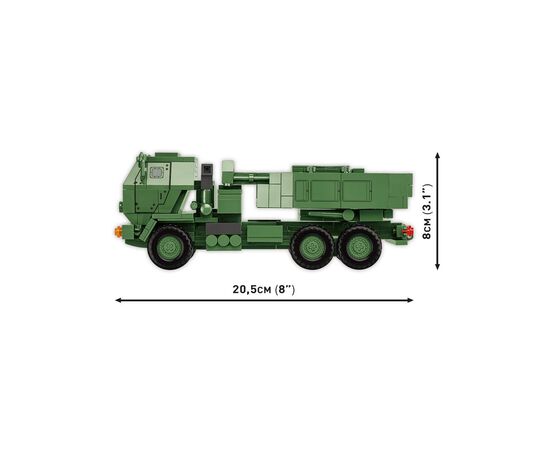 Конструктор Cobi РСЗО Himars M142 (UA/PL/US), 604 детали (COBI-2626), изображение 8 Конструктор Cobi РСЗО Himars M142 (UA/PL/US), 604 детали (COBI-2626), изображение 8