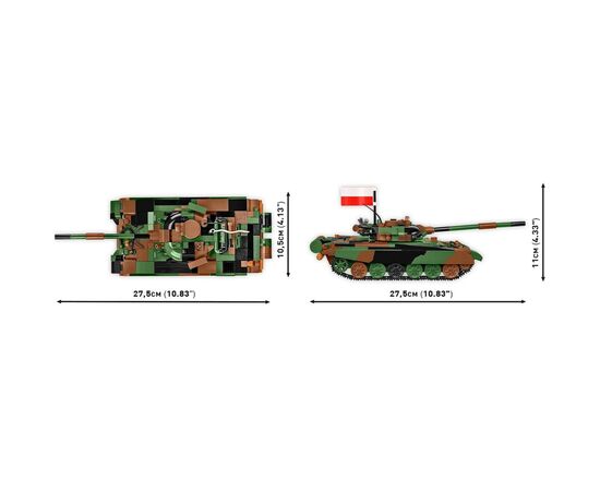 Конструктор Cobi Танк Т-72 M1R (UA/PL), 724 детали (COBI-2624), изображение 7 Конструктор Cobi Танк Т-72 M1R (UA/PL), 724 детали (COBI-2624), изображение 7