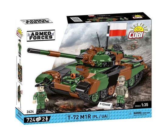 Конструктор Cobi Танк Т-72 M1R (UA/PL), 724 детали (COBI-2624)