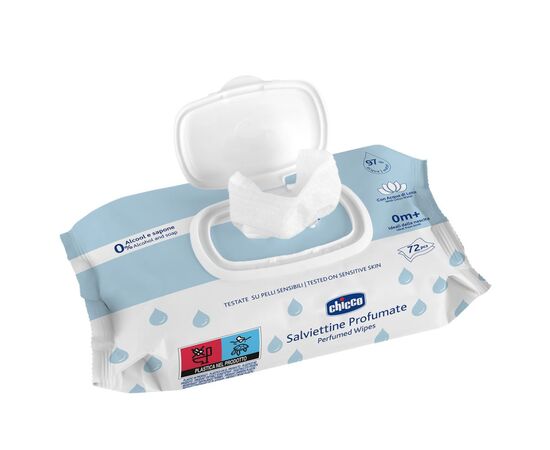 Дитячі вологі серветки Chicco м`які очищаючі, 72 шт. (12050.00), зображення 2 Дитячі вологі серветки Chicco м`які очищаючі, 72 шт. (12050.00), зображення 2