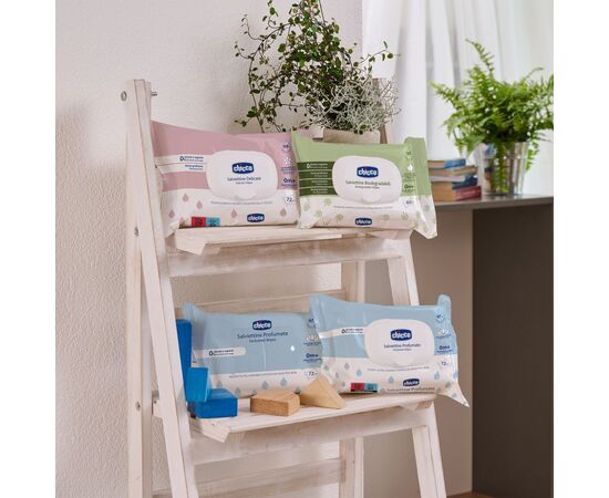 Дитячі вологі серветки Chicco м`які очищаючі, 72 шт. (12050.00), зображення 7 Дитячі вологі серветки Chicco м`які очищаючі, 72 шт. (12050.00), зображення 7