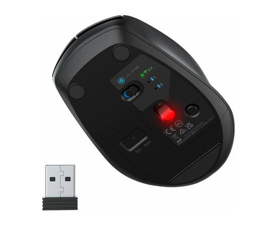 Мишка Jlab GO Mouse Wireless/Bluetooth Black (IEUMGOMOUSERBLK124), зображення 4 Мишка Jlab GO Mouse Wireless/Bluetooth Black (IEUMGOMOUSERBLK124), зображення 4