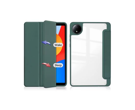 Чехол для планшета BeCover Soft Edge TPU Xiaomi Redmi Pad SE 8.7" Dark Green (712566), изображение 2 Чехол для планшета BeCover Soft Edge TPU Xiaomi Redmi Pad SE 8.7" Dark Green (712566), изображение 2