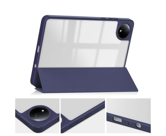 Чехол для планшета BeCover Soft Edge TPU Xiaomi Redmi Pad SE 8.7" Deep Blue (712565), изображение 3 Чехол для планшета BeCover Soft Edge TPU Xiaomi Redmi Pad SE 8.7" Deep Blue (712565), изображение 3