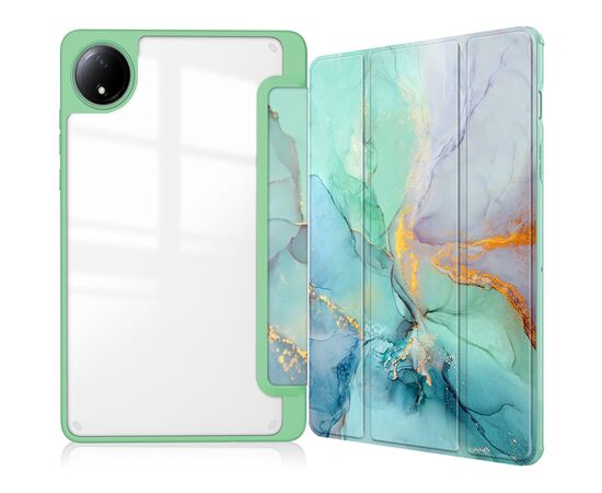 Чехол для планшета BeCover Soft Edge TPU Xiaomi Redmi Pad SE 8.7" Green Marble (712574), изображение 3 Чехол для планшета BeCover Soft Edge TPU Xiaomi Redmi Pad SE 8.7" Green Marble (712574), изображение 3
