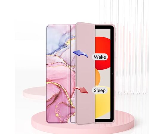 Чехол для планшета BeCover Soft Edge TPU Xiaomi Redmi Pad SE 8.7" Pink Marble (712576), изображение 5 Чехол для планшета BeCover Soft Edge TPU Xiaomi Redmi Pad SE 8.7" Pink Marble (712576), изображение 5