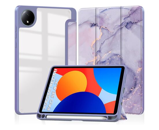 Чохол до планшета BeCover Soft Edge TPU Xiaomi Redmi Pad SE 8.7" Purple Marble (712577)