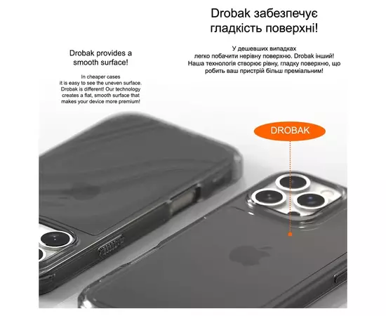 Чехол для мобильного телефона Drobak Acrylic Case with Airbag для Apple iPhone 14 Plus (949404), изображение 3