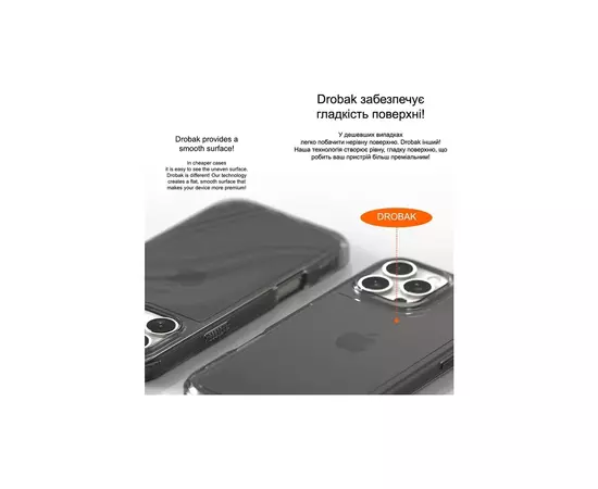Чехол для мобильного телефона Drobak Acrylic Case with Airbag для Apple iPhone 16 Plus (949412), изображение 3