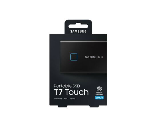 Накопитель SSD USB 3.2 500GB T7 Touch Samsung (MU-PC500K/WW), изображение 11 Накопитель SSD USB 3.2 500GB T7 Touch Samsung (MU-PC500K/WW), изображение 11