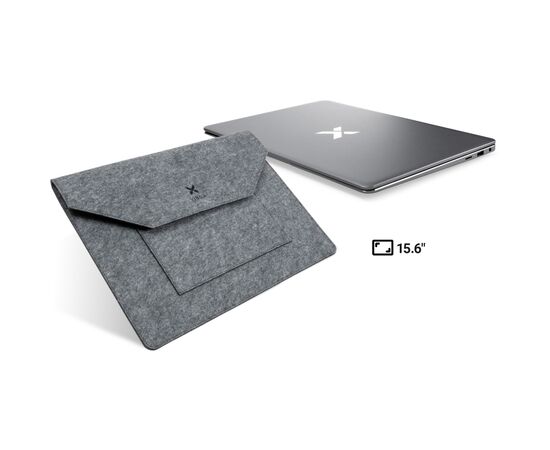 Чехол для ноутбука Vinga 15.6" NSF150 Envelope Gray (NSF150EGY), изображение 9 Чехол для ноутбука Vinga 15.6" NSF150 Envelope Gray (NSF150EGY), изображение 9