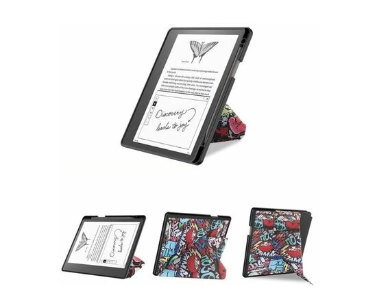 Чехол для электронной книги BeCover Ultra Slim Origami Amazon Kindle Scribe 10.2" Graffiti (712582), изображение 4 Чехол для электронной книги BeCover Ultra Slim Origami Amazon Kindle Scribe 10.2" Graffiti (712582), изображение 4