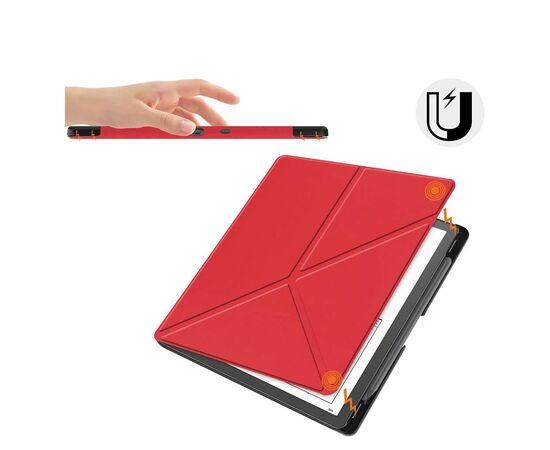 Чехол для электронной книги BeCover Ultra Slim Origami Amazon Kindle Scribe 10.2" Red (712581), изображение 7 Чехол для электронной книги BeCover Ultra Slim Origami Amazon Kindle Scribe 10.2" Red (712581), изображение 7