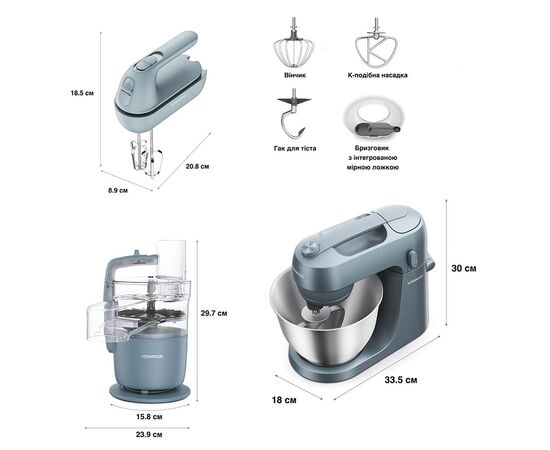 Кухонний комбайн Kenwood CPG 35.000 GY, зображення 12 Кухонний комбайн Kenwood CPG 35.000 GY, зображення 12