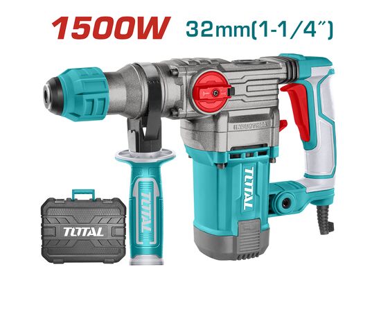 Перфоратор Total TH1153256 SDS-Plus, 1500Вт, 0-950об/мин, 5.5Дж, 0-4500 уд/мин (TH1153256), изображение 7 Перфоратор Total TH1153256 SDS-Plus, 1500Вт, 0-950об/мин, 5.5Дж, 0-4500 уд/мин (TH1153256), изображение 7