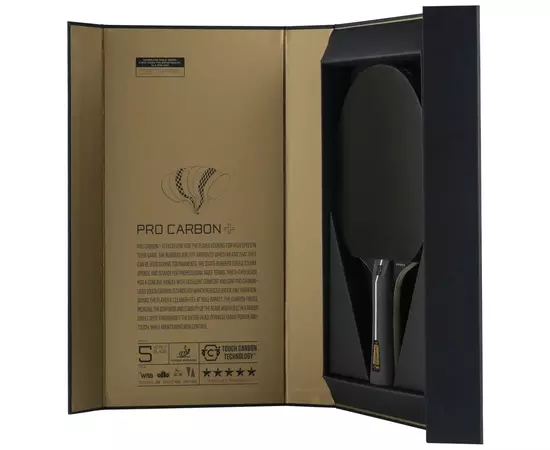 Ракетка для настільного тенісу Stiga Pro Carbon Plus 5 Star FL (1215-2820-01) (931105), зображення 3 Ракетка для настільного тенісу Stiga Pro Carbon Plus 5 Star FL (1215-2820-01) (931105), зображення 3