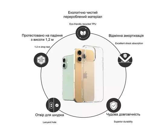 Чехол для мобильного телефона Drobak Acrylic Case для Apple iPhone 14 (949413), изображение 8