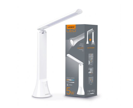 Настольная лампа Videx LED 5W 3000-5500K (VL-TF11W), изображение 6 Настольная лампа Videx LED 5W 3000-5500K (VL-TF11W), изображение 6