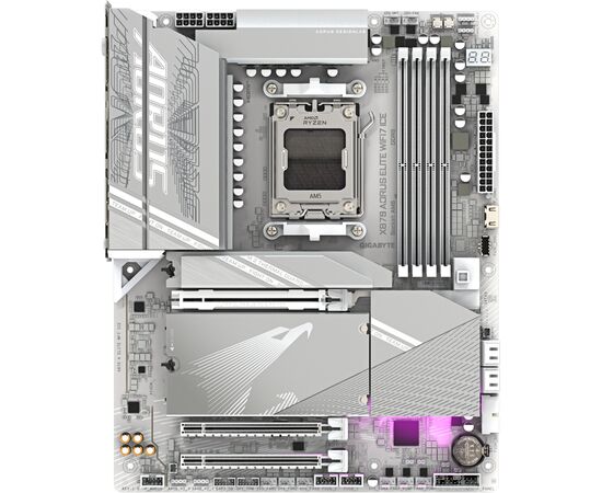 Материнская плата GIGABYTE X870 AORUS ELITE WIFI7 ICE (X870 A ELITE WF7 ICE), изображение 2 Материнская плата GIGABYTE X870 AORUS ELITE WIFI7 ICE (X870 A ELITE WF7 ICE), изображение 2