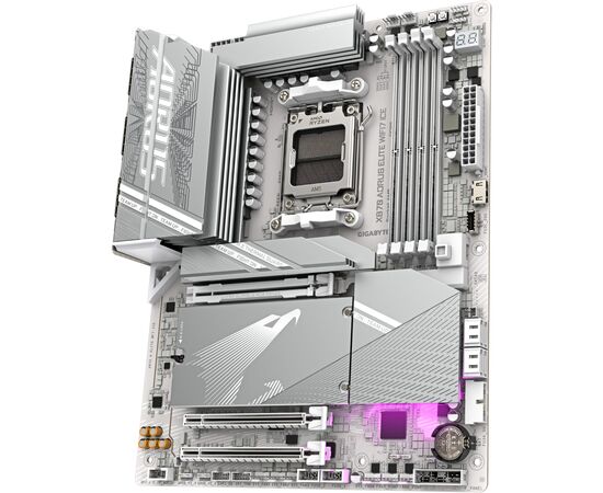 Материнская плата GIGABYTE X870 AORUS ELITE WIFI7 ICE (X870 A ELITE WF7 ICE), изображение 4 Материнская плата GIGABYTE X870 AORUS ELITE WIFI7 ICE (X870 A ELITE WF7 ICE), изображение 4