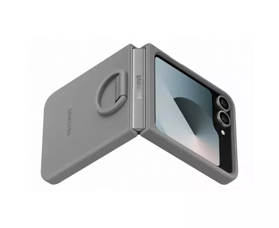 Чохол до мобільного телефона Samsung Silicone Cover with Ring Samsung Galaxy Flip 6 Gray (EF-PF741TJEGUA), зображення 4