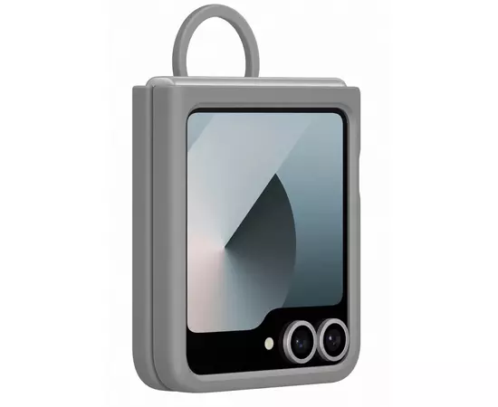 Чохол до мобільного телефона Samsung Silicone Cover with Ring Samsung Galaxy Flip 6 Gray (EF-PF741TJEGUA), зображення 5