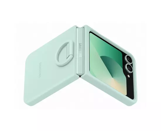 Чехол для мобильного телефона Samsung Silicone Cover with Ring Samsung Galaxy Flip 6 Mint (EF-PF741TMEGUA), изображение 4 Чехол для мобильного телефона Samsung Silicone Cover with Ring Samsung Galaxy Flip 6 Mint (EF-PF741TMEGUA), изображение 4