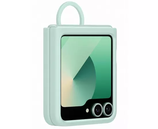 Чехол для мобильного телефона Samsung Silicone Cover with Ring Samsung Galaxy Flip 6 Mint (EF-PF741TMEGUA), изображение 5 Чехол для мобильного телефона Samsung Silicone Cover with Ring Samsung Galaxy Flip 6 Mint (EF-PF741TMEGUA), изображение 5