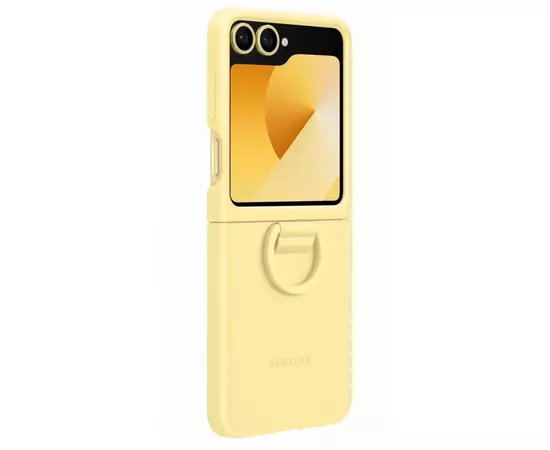 Чехол для мобильного телефона Samsung Silicone Cover with Ring Samsung Galaxy Flip 6 Yellow (EF-PF741TYEGUA)