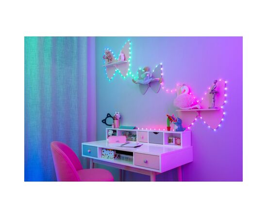 Гирлянда Twinkly Smart LED, Strings USB 100 Heart-shaped RGB LEDs, Clear Wire, USB-C (TWKH100RGB-T), изображение 11 Гирлянда Twinkly Smart LED, Strings USB 100 Heart-shaped RGB LEDs, Clear Wire, USB-C (TWKH100RGB-T), изображение 11