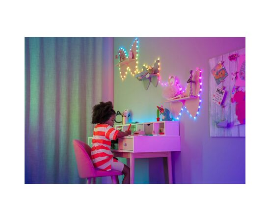 Гирлянда Twinkly Smart LED, Strings USB 200 Heart-shaped RGB LEDs, Green Wire, USB-C 12м (TWKH200RGB-G), изображение 7 Гирлянда Twinkly Smart LED, Strings USB 200 Heart-shaped RGB LEDs, Green Wire, USB-C 12м (TWKH200RGB-G), изображение 7