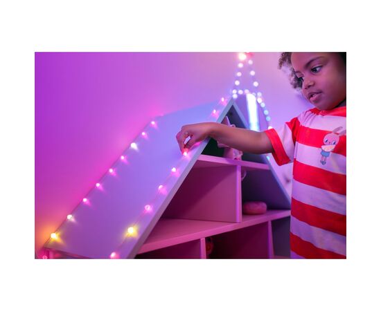 Гирлянда Twinkly Smart LED, Strings USB 200 Heart-shaped RGB LEDs, Green Wire, USB-C 12м (TWKH200RGB-G), изображение 8 Гирлянда Twinkly Smart LED, Strings USB 200 Heart-shaped RGB LEDs, Green Wire, USB-C 12м (TWKH200RGB-G), изображение 8