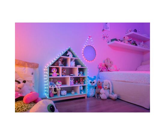 Гирлянда Twinkly Smart LED, Strings USB 200 Heart-shaped RGB LEDs, Green Wire, USB-C 12м (TWKH200RGB-G), изображение 9 Гирлянда Twinkly Smart LED, Strings USB 200 Heart-shaped RGB LEDs, Green Wire, USB-C 12м (TWKH200RGB-G), изображение 9