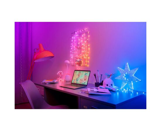 Гирлянда Twinkly mart LED, Strings USB 100 Pearl-shaped RGB LEDs, Green Wire, USB-C 6м (TWKP100RGB-G), изображение 10 Гирлянда Twinkly mart LED, Strings USB 100 Pearl-shaped RGB LEDs, Green Wire, USB-C 6м (TWKP100RGB-G), изображение 10
