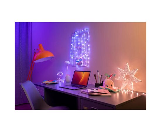 Гирлянда Twinkly mart LED, Strings USB 100 Pearl-shaped RGB LEDs, Green Wire, USB-C 6м (TWKP100RGB-G), изображение 7 Гирлянда Twinkly mart LED, Strings USB 100 Pearl-shaped RGB LEDs, Green Wire, USB-C 6м (TWKP100RGB-G), изображение 7