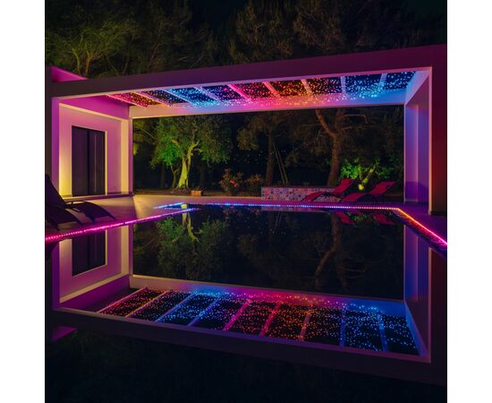 Гирлянда Twinkly Smart LED Dots 200 RGB LED Lights String, Clear Wire, Plug, IP44 10м (TWD200STP-TEU), изображение 5 Гирлянда Twinkly Smart LED Dots 200 RGB LED Lights String, Clear Wire, Plug, IP44 10м (TWD200STP-TEU), изображение 5