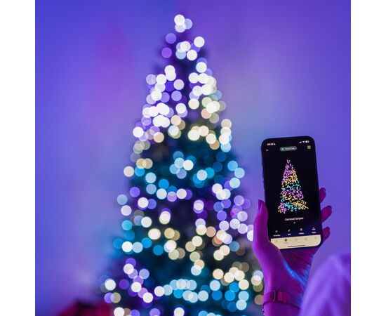 Гирлянда Twinkly Smart LED Dots 200 RGB LED Lights String, Clear Wire, Plug, IP44 10м (TWD200STP-TEU), изображение 8 Гирлянда Twinkly Smart LED Dots 200 RGB LED Lights String, Clear Wire, Plug, IP44 10м (TWD200STP-TEU), изображение 8